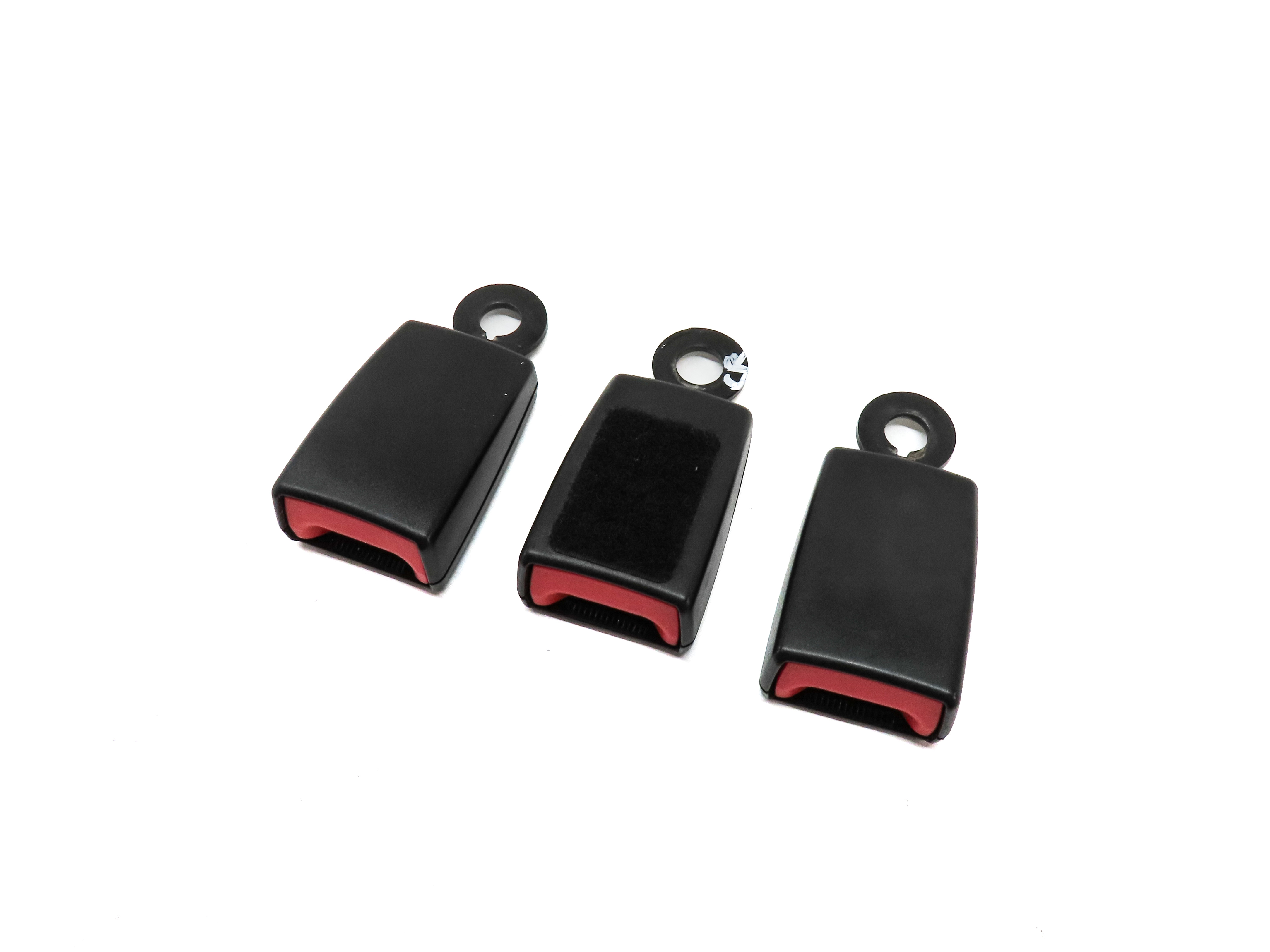2012 LAND ROVER LR4 (L319) REAR 2ND ROW LEFT CENTER RIGHT SEATBELT BUCKLE SET/3 — exact item pictured